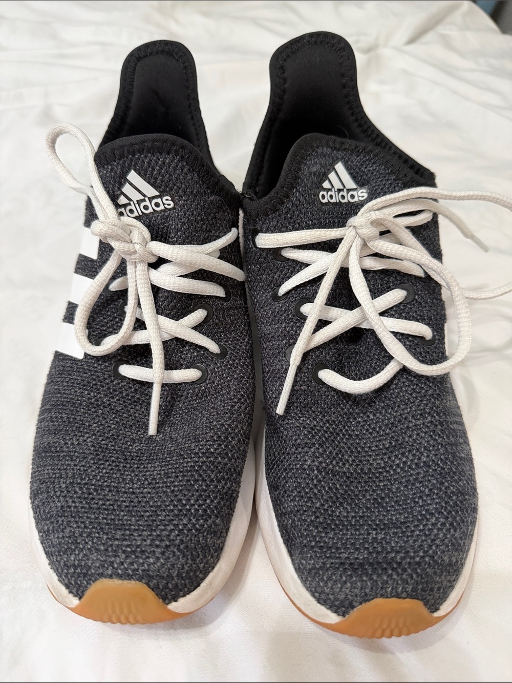 adidas Cloudfoam Comfort Black Knit Sneakers
